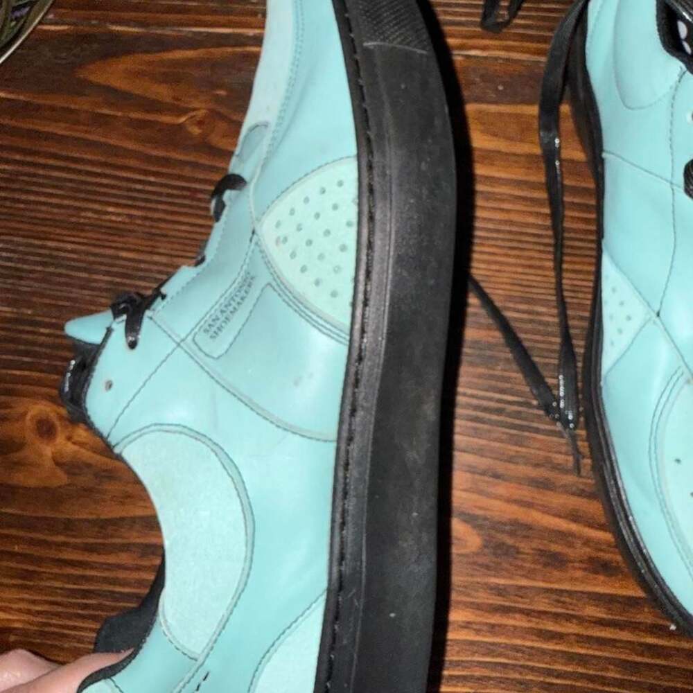SAS San Antonio Shoemakers Blue Leather Sneakers